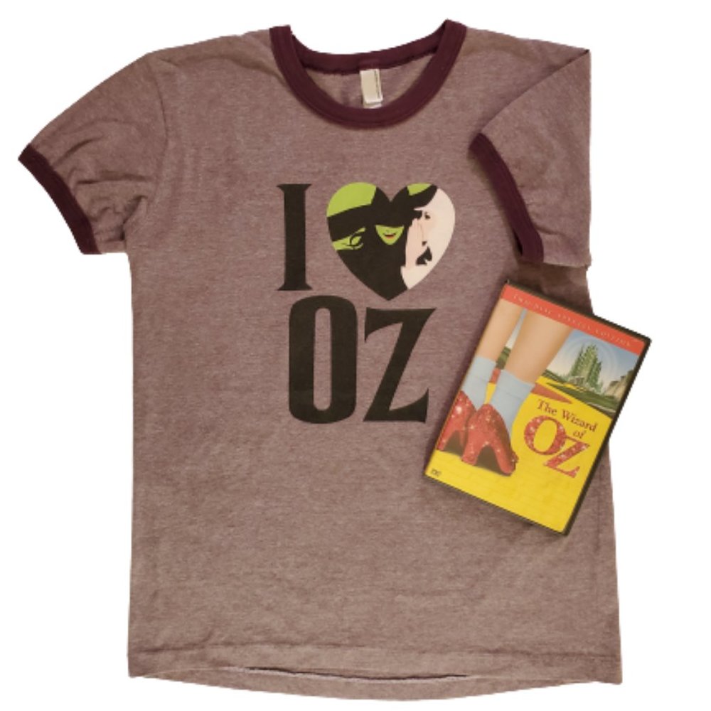 "I LOVE OZ" T-Shirt and Wizard of OZ DVD